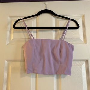 Zara lavender crop top